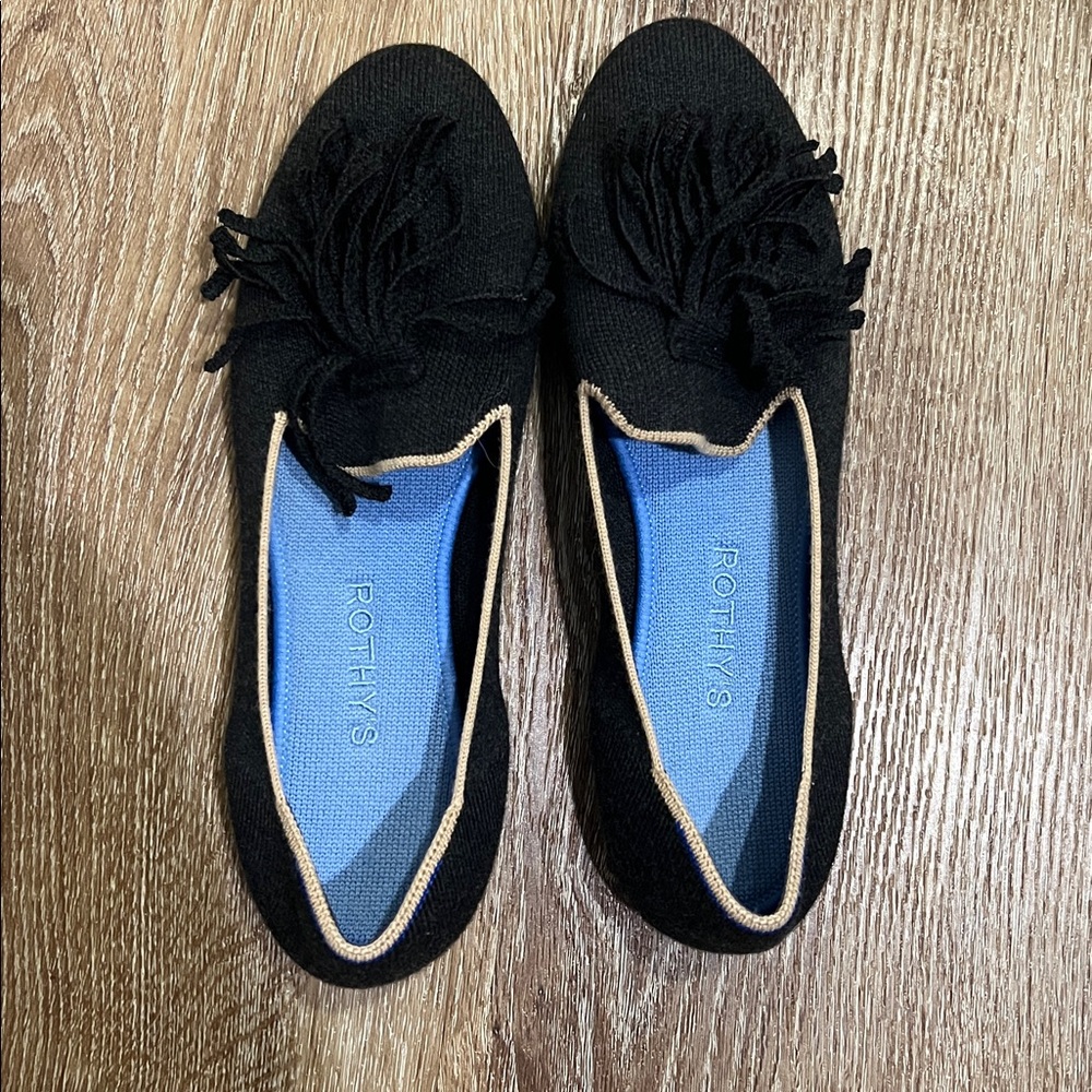 Rothy’s Charcoal Merino Tassel Loafer